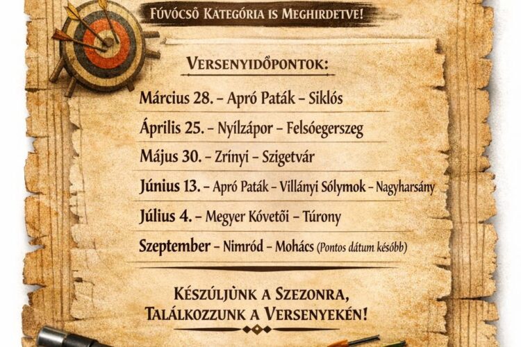 Baranya Íjásza, fúvócsőverseny sorozat 2026