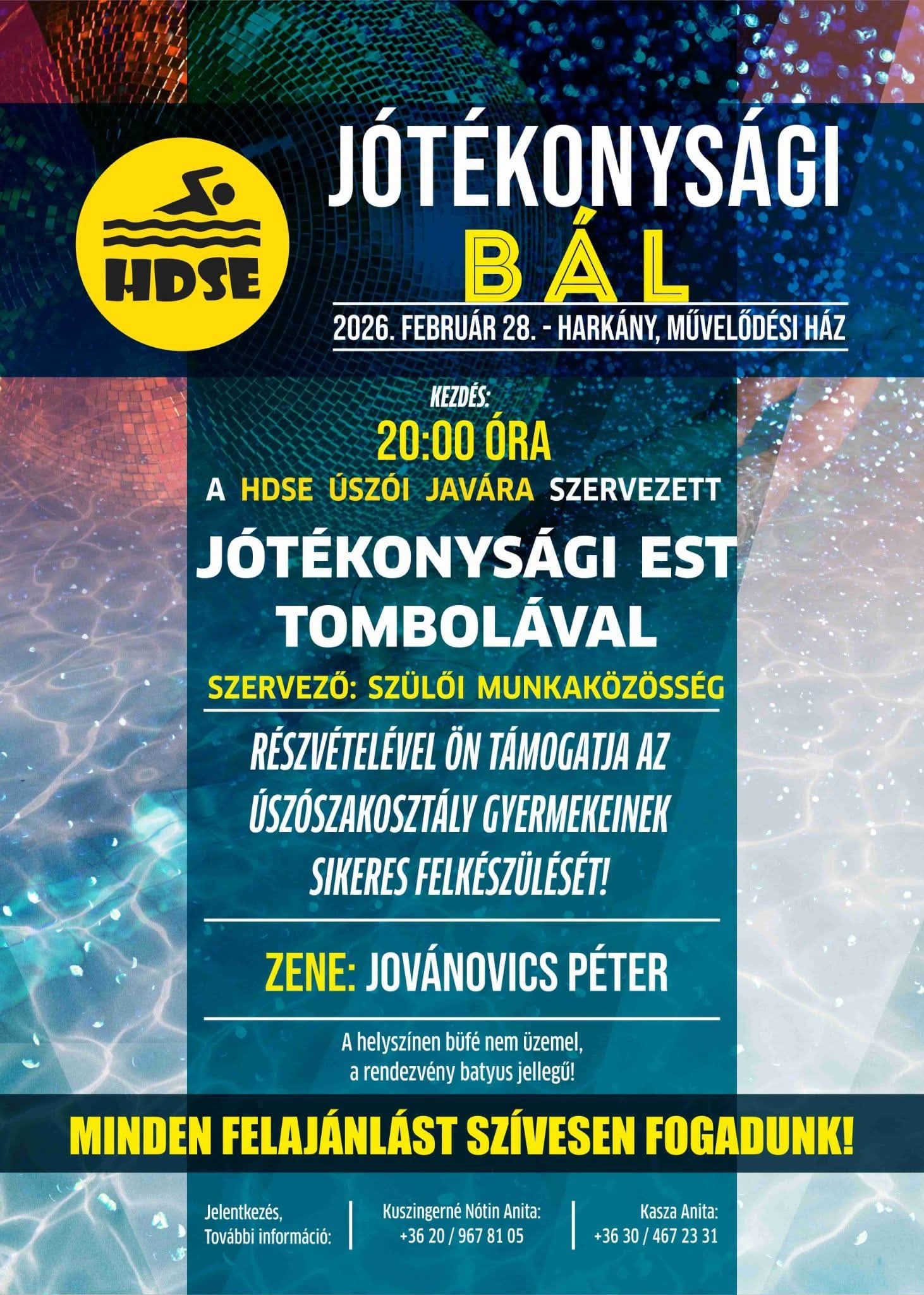 HDSE jótékonysági bál Harkányban - 2026.02.28.