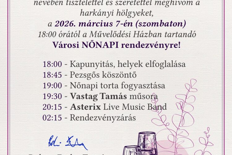 Vastag Tamás nőnapi koncert Harkányban - 2026.03.07.