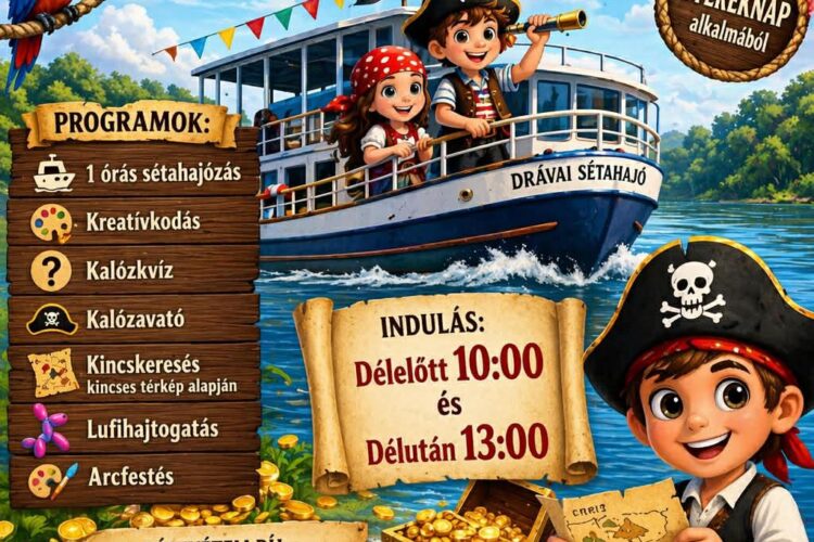 Kalóz Kaland a Drávai Sétahajón