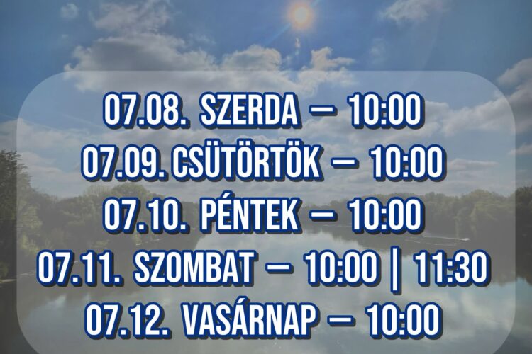 Drávai Sétahajózás 07.08-07.12