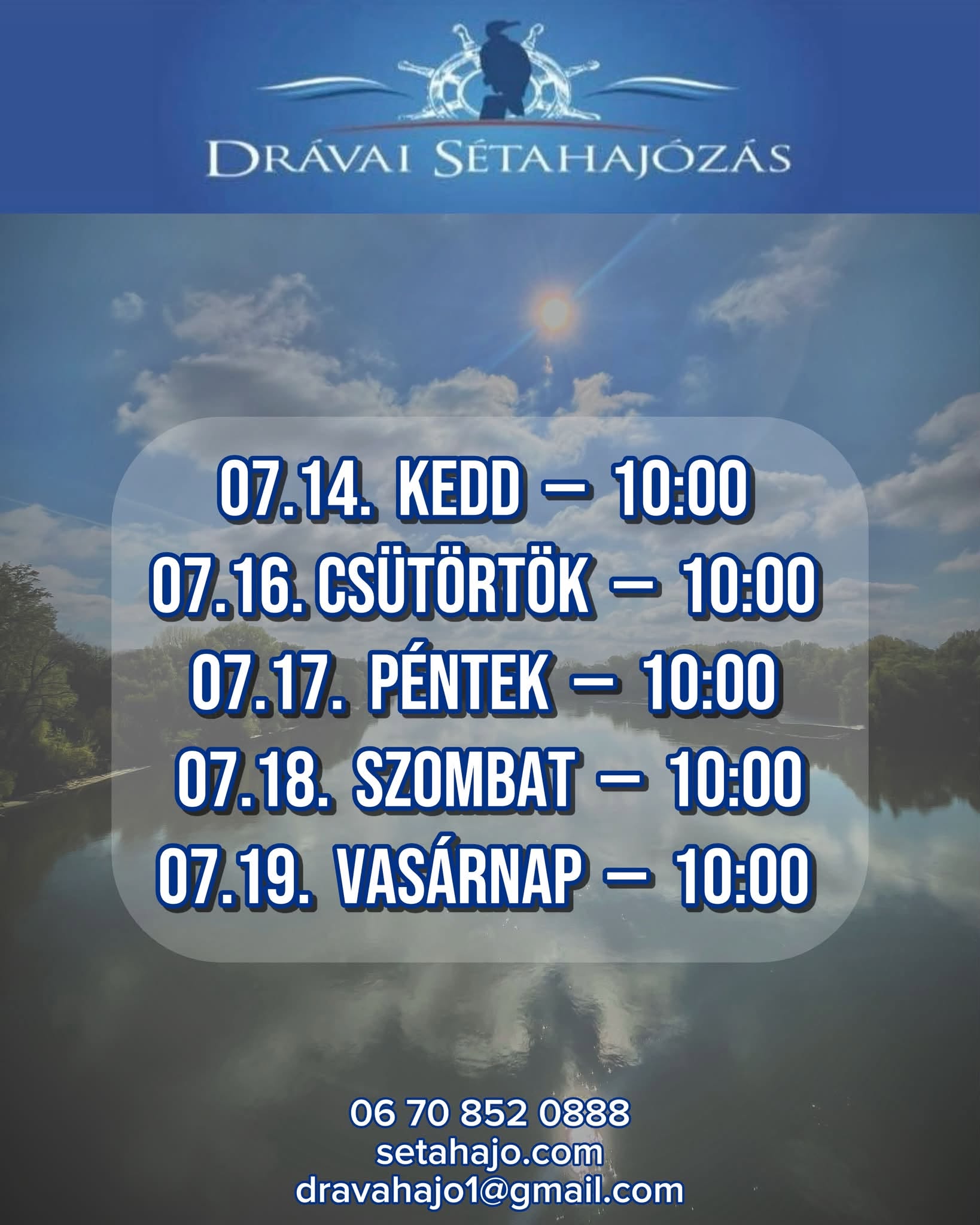 Drávai sétahajózás