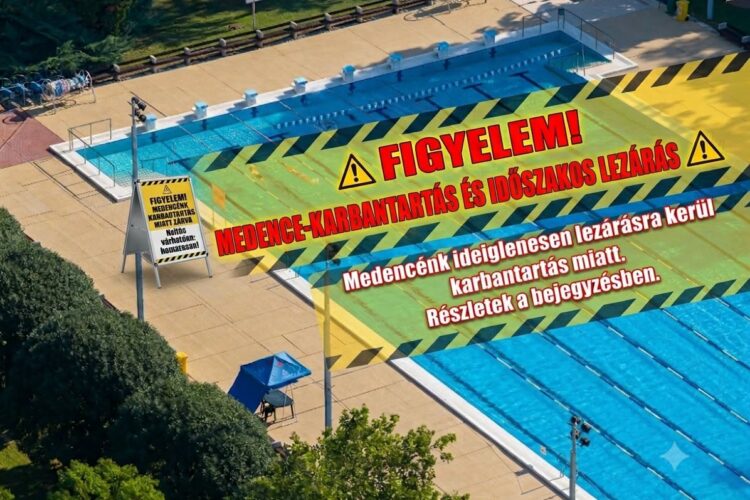 Karbantartás a Harkányi fürdőben