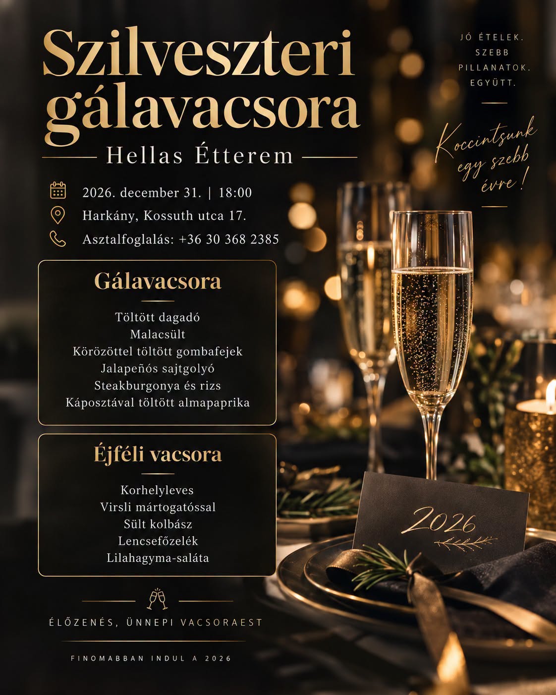 Szilveszteri Gálavacsora